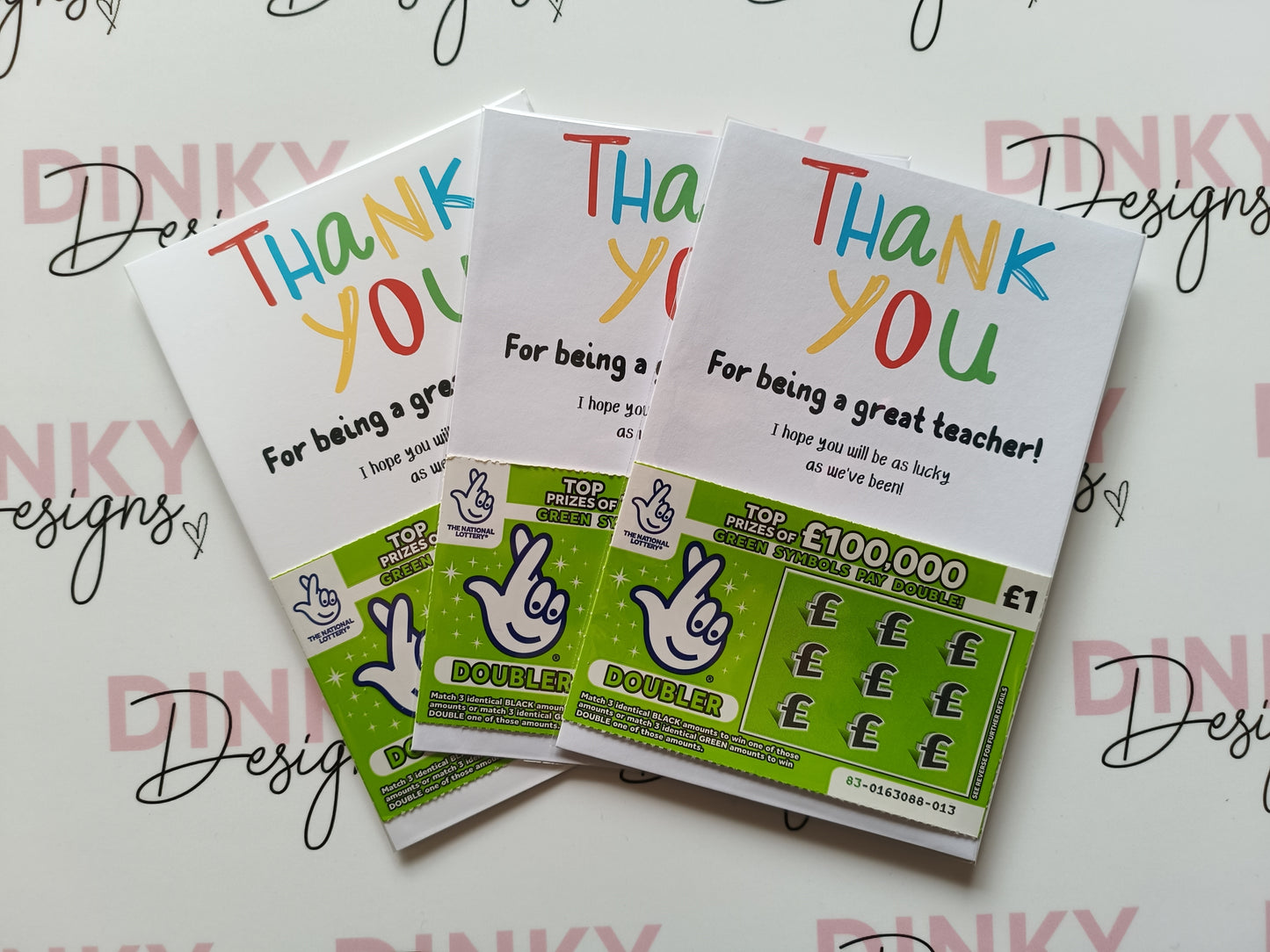 Teacher Gift | Teacher Gift Idea Scratch Card Lottery Ticket | Teacher Gift Idea