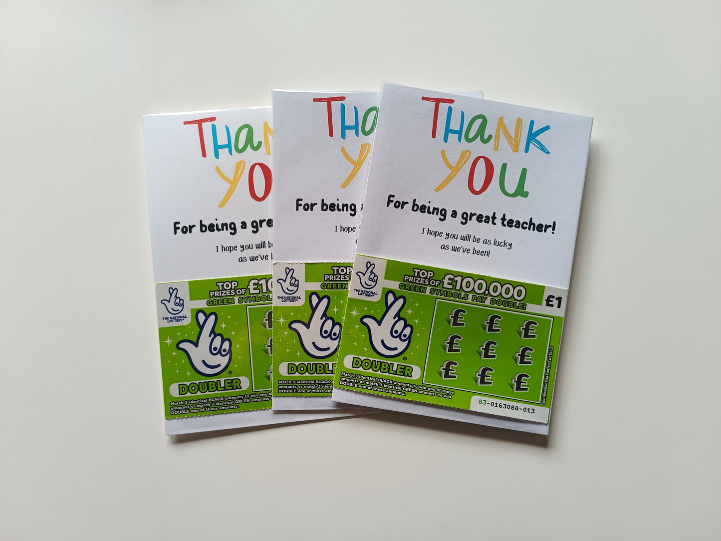 Teacher Gift | Teacher Gift Idea Scratch Card Lottery Ticket | Teacher Gift Idea
