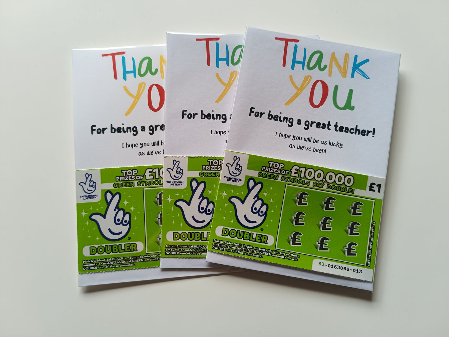 Teacher Gift | Teacher Gift Idea Scratch Card Lottery Ticket | Teacher Gift Idea