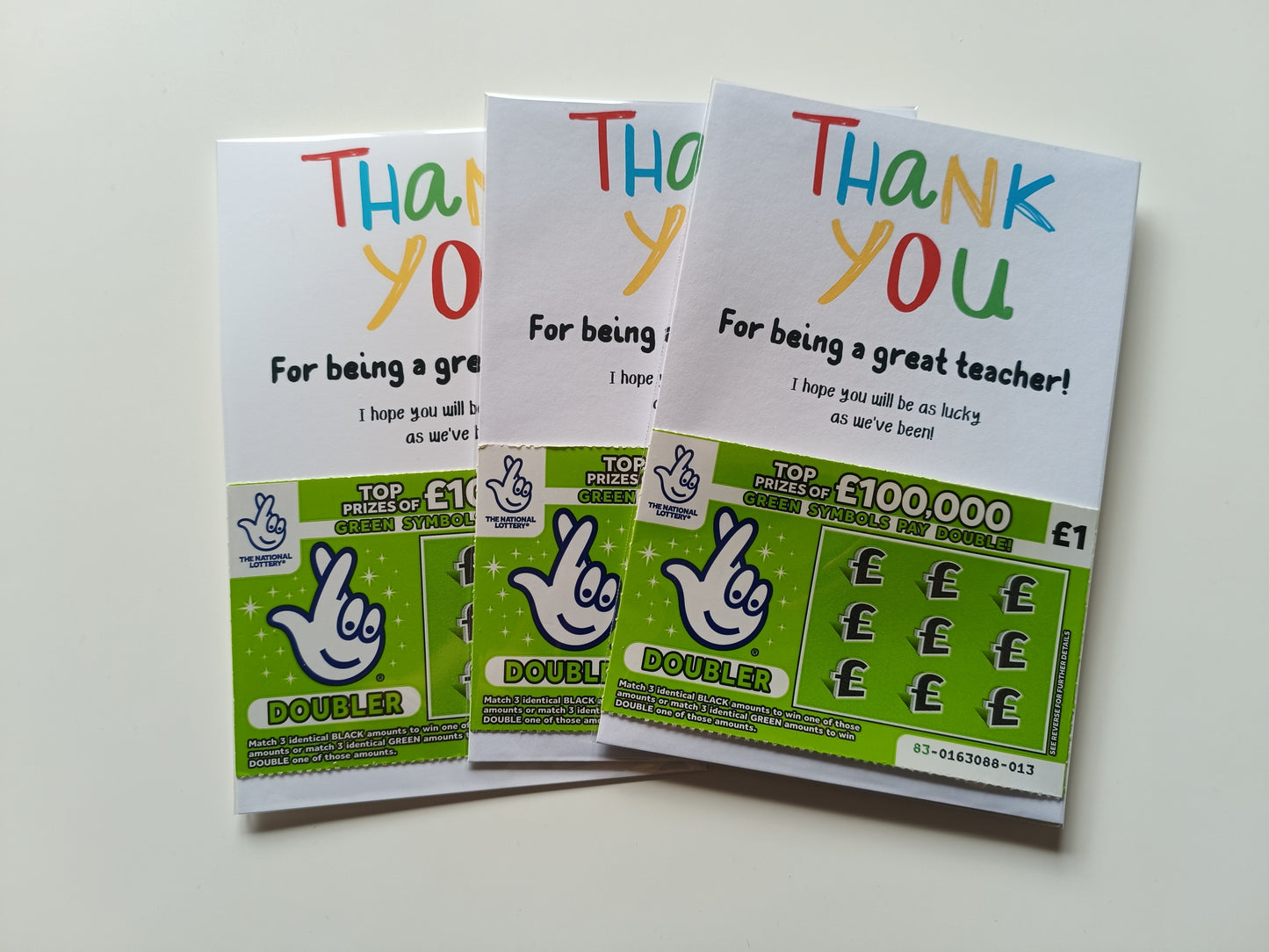 Teacher Gift | Teacher Gift Idea Scratch Card Lottery Ticket | Teacher Gift Idea