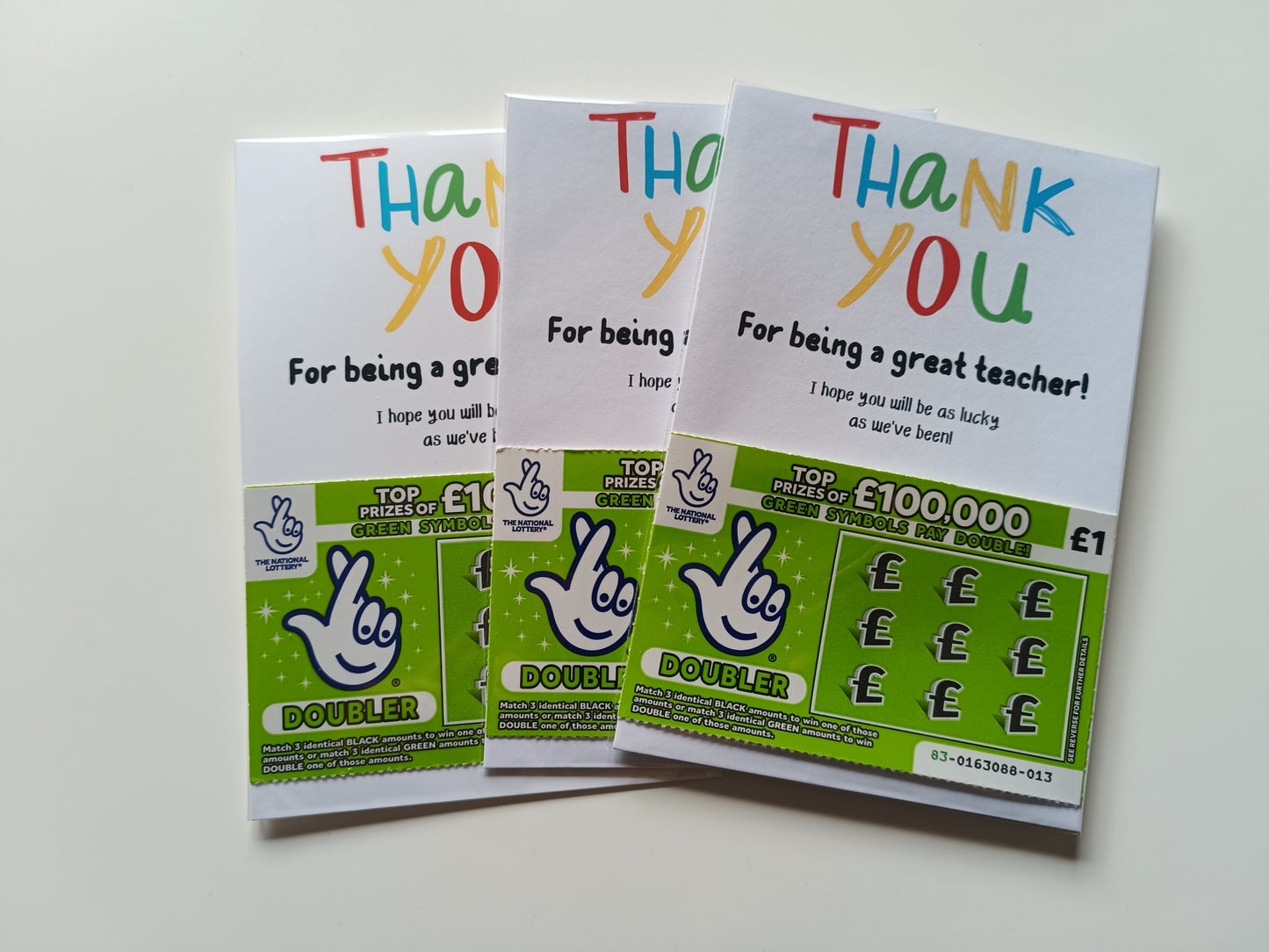 Teacher Gift | Teacher Gift Idea Scratch Card Lottery Ticket | Teacher Gift Idea