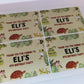 4 x Reptile Rectangle Party Bag Stickers | Eli's 8th Birthday | SALE ITEM
