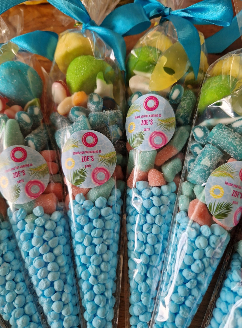 Personalised Swim Swimming Pool Birthday Party Stickers | Sticker Sheet | Birthday Party Stickers - Dinky Designs