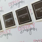 SALE | Black Set of 4 - Bathroom Bottle Waterproof Stickers | Bathroom Labels