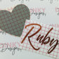 SALE | Box Sticker | Personalised Name Ruby Sticker