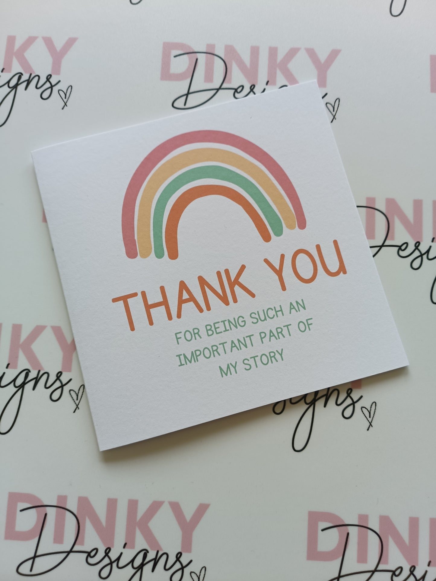SALE | Teacher Card | Thank You For Being Such An Important Part Of My Story Card