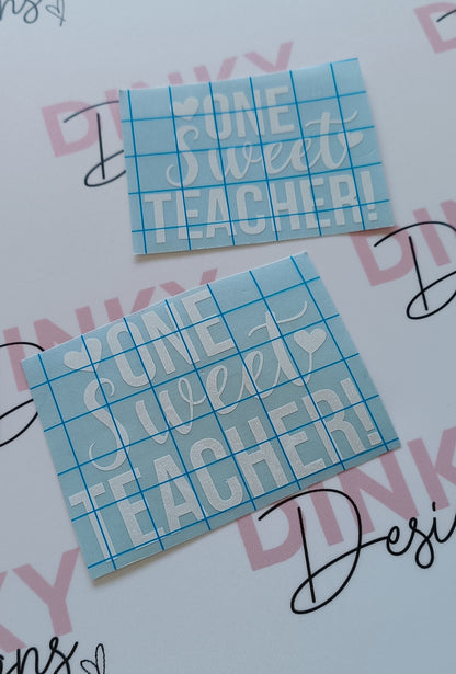 SALE | One Sweet Teacher | Vinyl Sticker