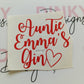 SALE | Auntie Emma's Gin Sticker | Vinyl Sticker | Gin Glass Label