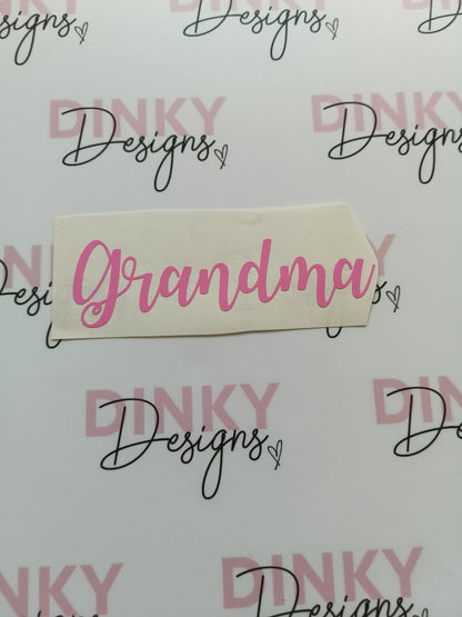 SALE | Grandma Sticker | Vinyl Sticker | Box Label | Notebook Sticker | Water Bottle Label