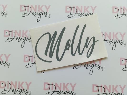 SALE | Box Sticker | Personalised Name Molly Sticker