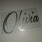 SALE | Box Sticker | Personalised Name Olivia Sticker