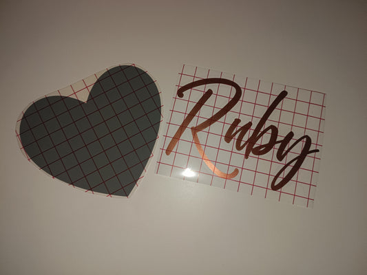 SALE | Box Sticker | Personalised Name Ruby Sticker