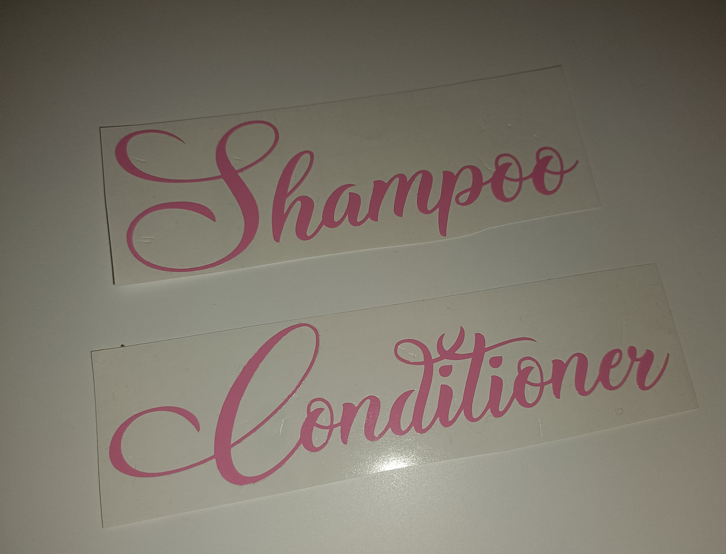 SALE | Pink Shampoo Conditioner Labels | Vinyl Sticker | Pink Sticker