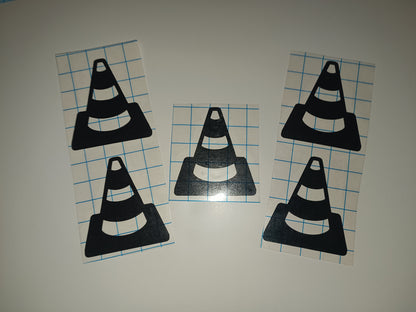 SALE | 5 x Mini Construction Cones | Vinyl Stickers