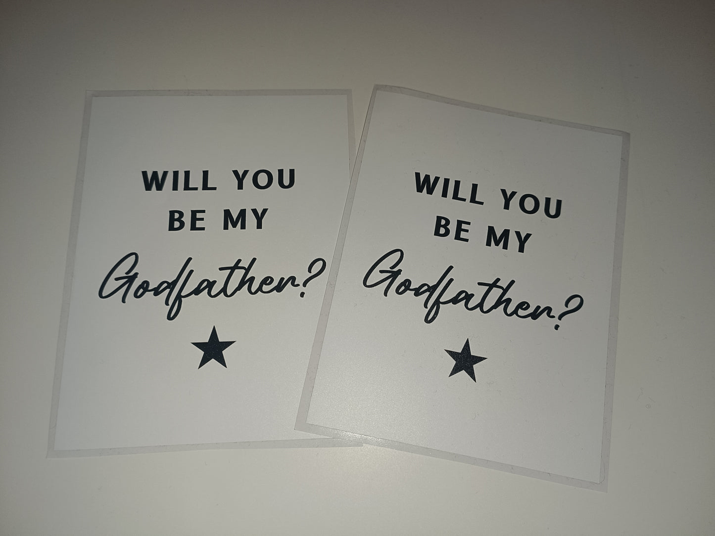 SALE | Waterproof Wine Bottle Label | Will You Be My Godfather?