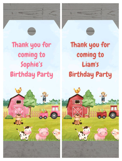 Gift Tags | Farm Gift Tags | Party Tags | Party Gift Tags | Farm Party Theme