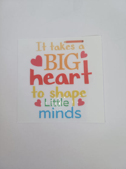 Bundle 10 x UVDTF teacher stickers