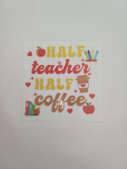 Bundle 10 x UVDTF teacher stickers
