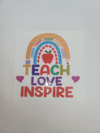 Bundle 10 x UVDTF teacher stickers