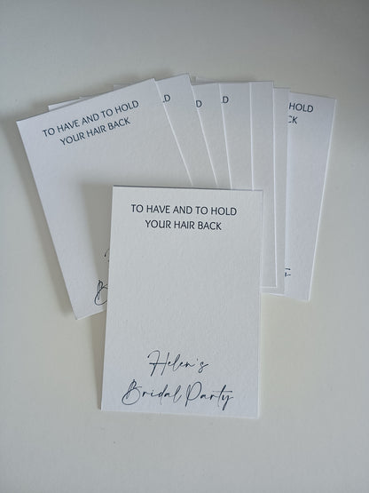 Bridal Party Gift Ideas | To Have And To Hold Your Hair Back | Hen Party Gift Idea