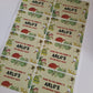 SALE - 1 x Reptile Rectangle Party Bag Stickers | Thank you for coming to Arlo's 6th Birthday Party