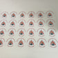 SALE - 1 x 45mm Circus Stickers | Party Bag Stickers | Thank You For Coming To Otto's Party