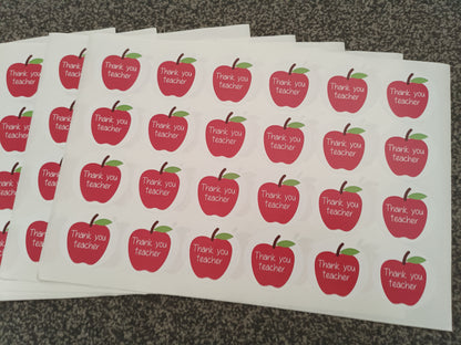 SALE - 45mm Teacher Stickers | Gift Bag Stickers | Thank You Teacher