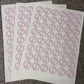 Pink Baby Footprint Stickers | Various Sizes | Baby Shower Party Stickers | Baby Shower Stickers
