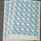 Blue Baby Footprint Stickers | Various Sizes | Baby Shower Party Stickers | Baby Shower Stickers