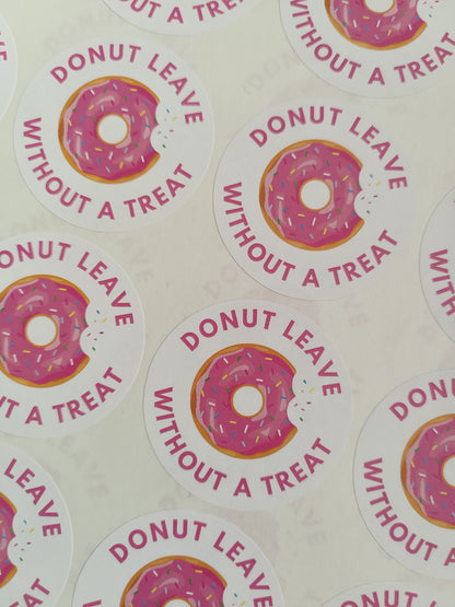 Donut Stickers | Various Sizes | Donut Party Supplies | Donut Theme Party