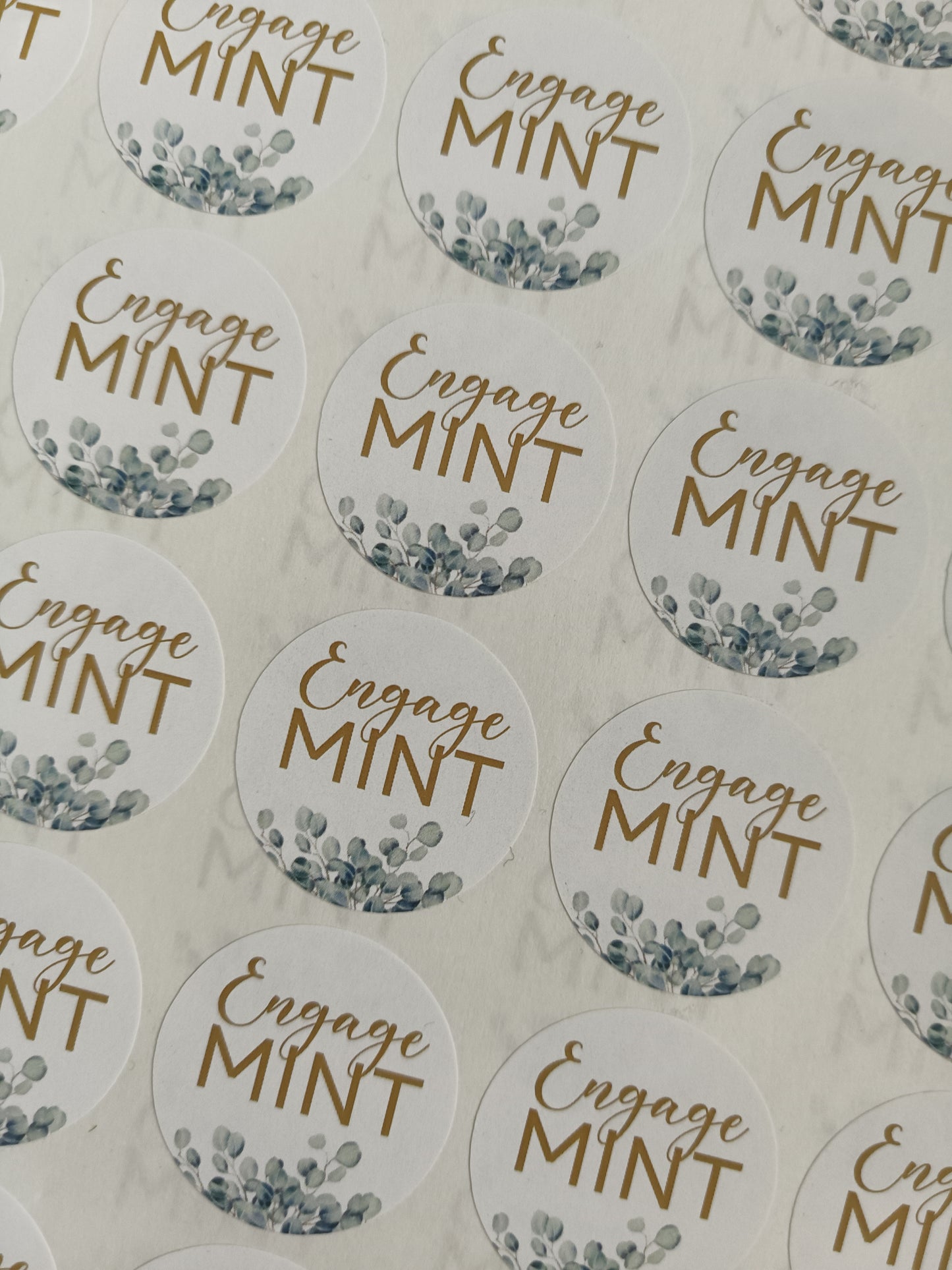 Wedding Stickers | Engage MINT Stickers | Engagement Party
