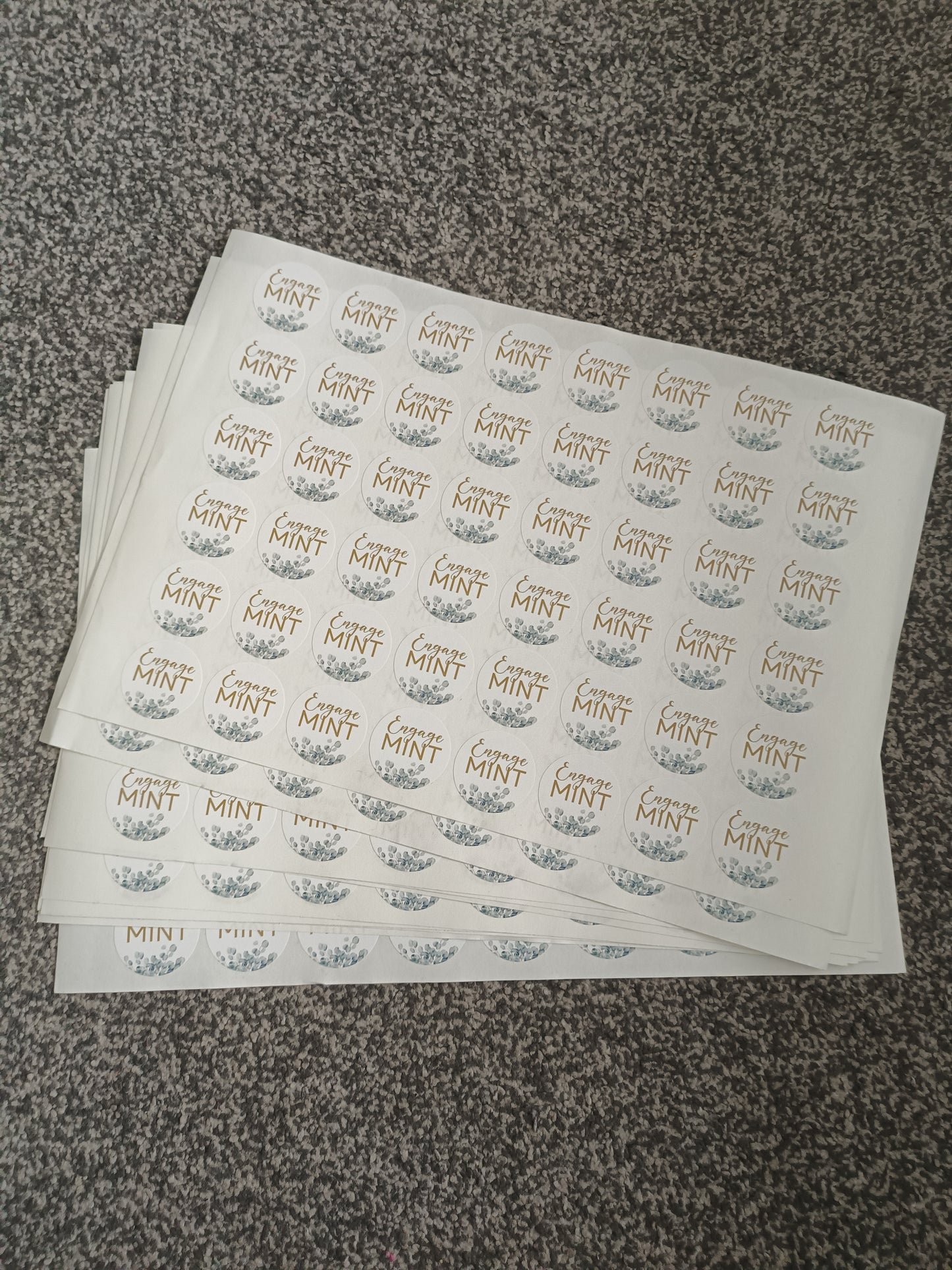 Wedding Stickers | Engage MINT Stickers | Engagement Party