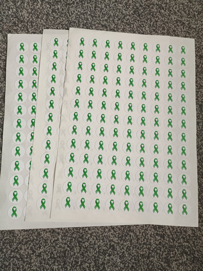 SALE - Mental Health Ribbon Stickers | 19MM | Sticker Sheets