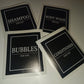 SALE | Black Set of 4 - Bathroom Bottle Waterproof Stickers | Bathroom Labels