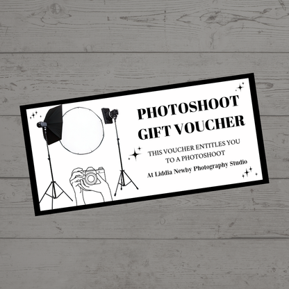 Surprise Ticket Print | Personalised Photoshoot Ticket Gift Voucher | Gift Idea