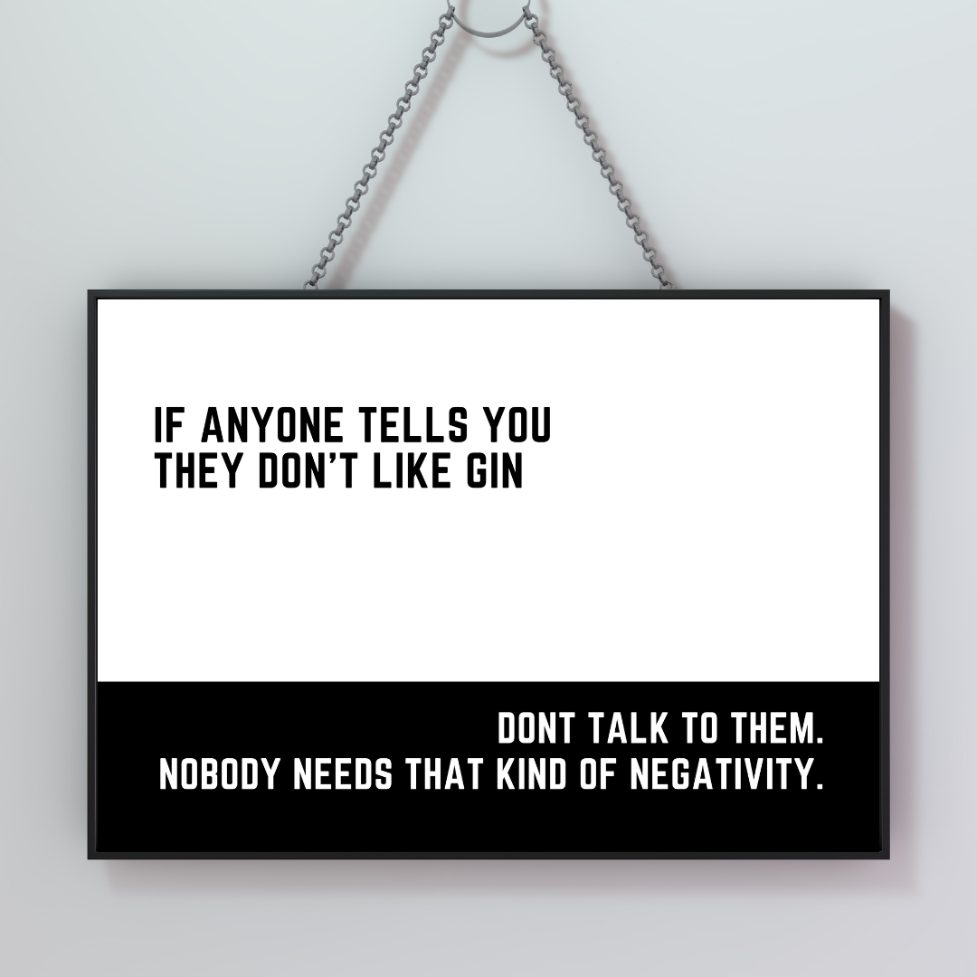 Kitchen Print | Gin Print | Funny Gin Print