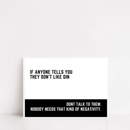 Kitchen Print | Gin Print | Funny Gin Print