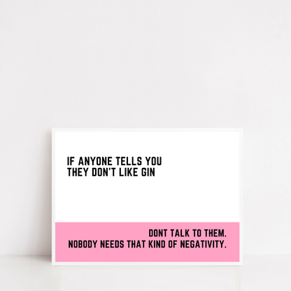 Kitchen Print | Gin Print | Funny Gin Print