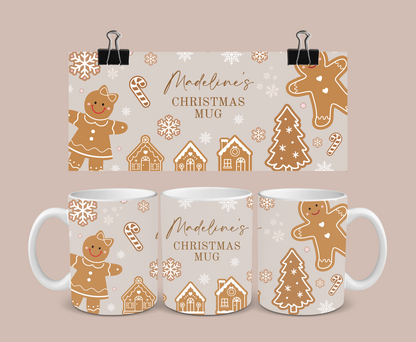 Christmas Mug | Personalised Gingerbread Mug | Gift Idea
