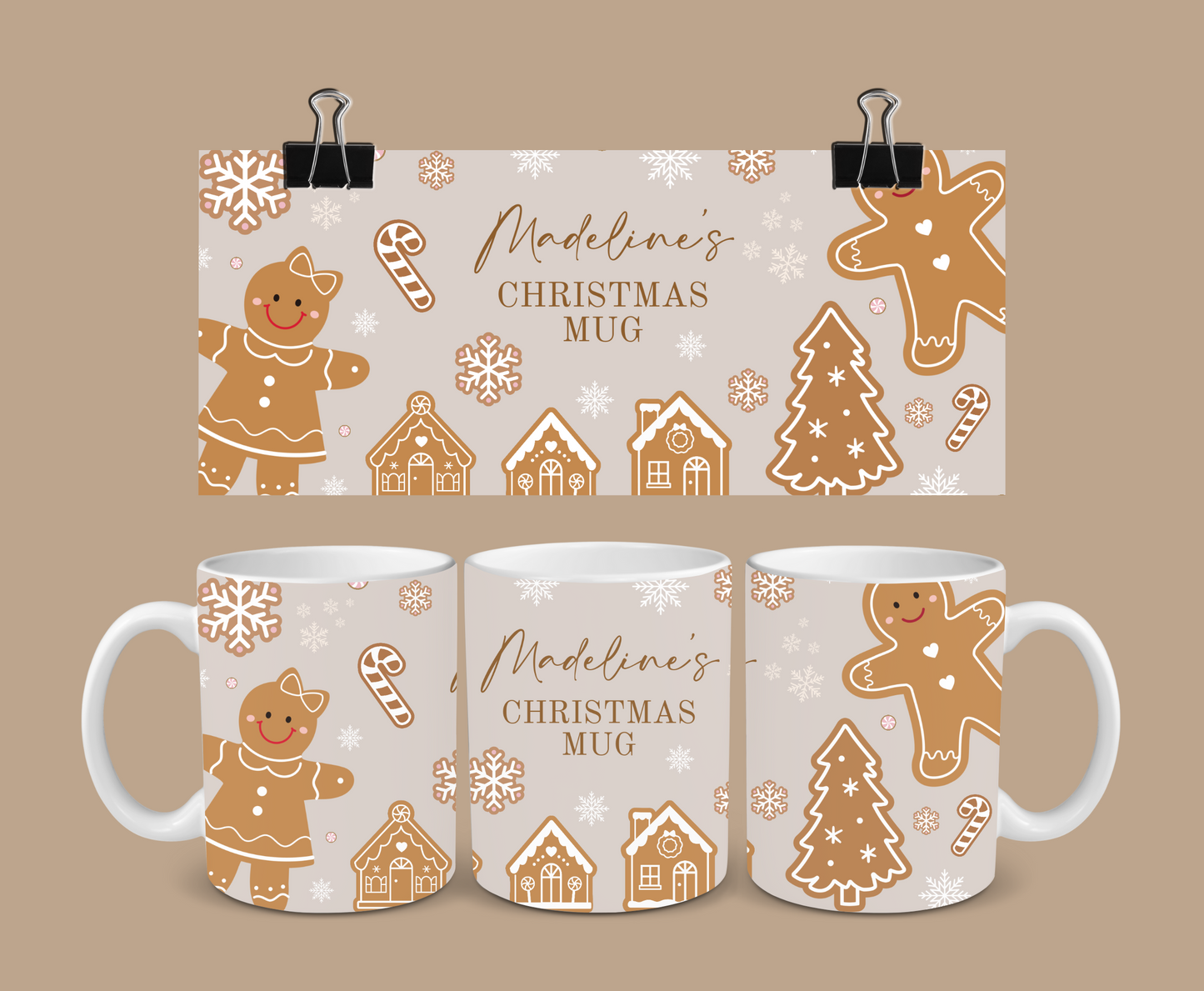 Christmas Mug | Personalised Gingerbread Mug | Gift Idea