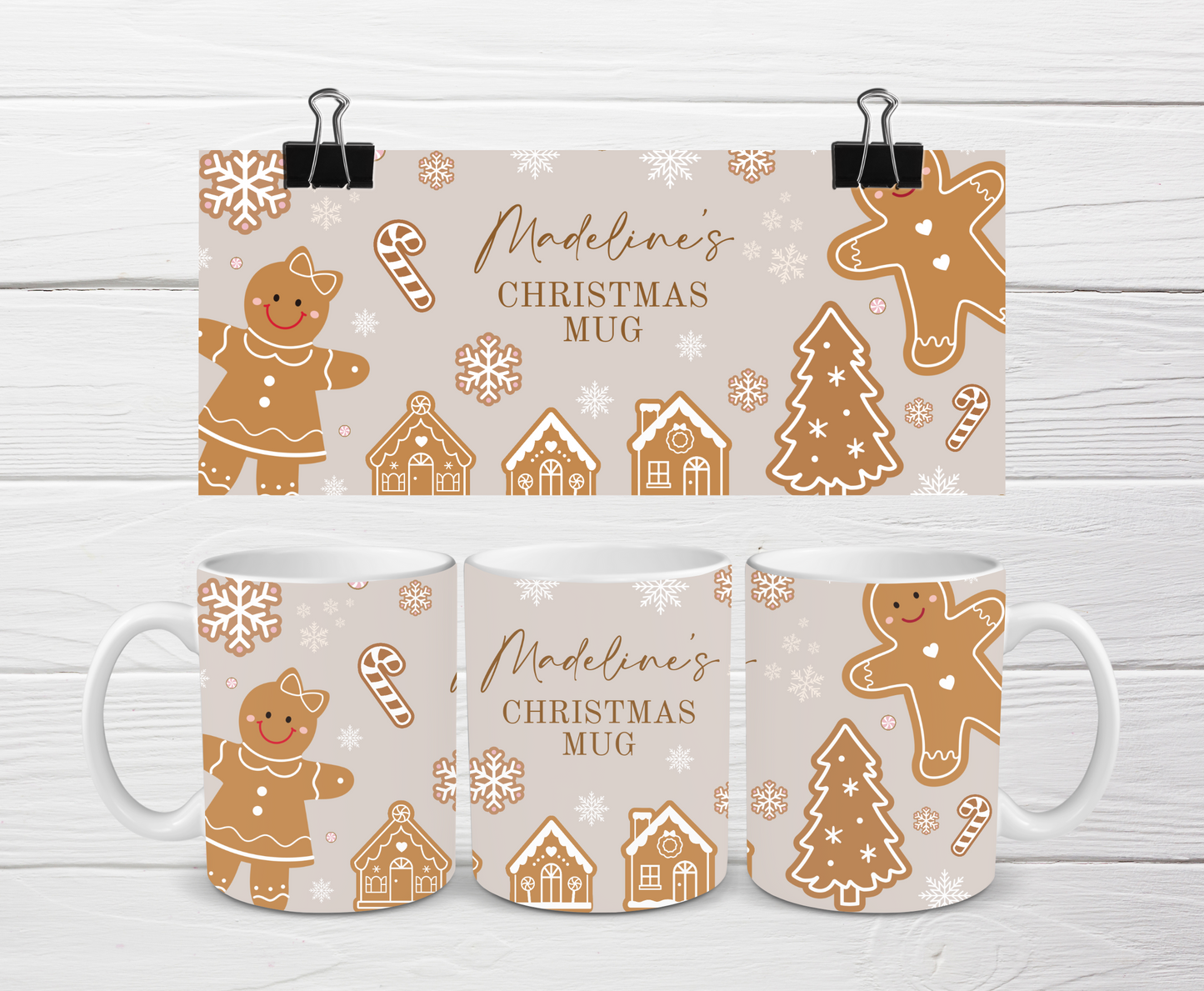 Christmas Mug | Personalised Gingerbread Mug | Gift Idea