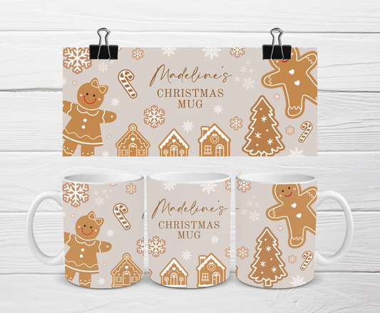 Christmas Mug | Personalised Gingerbread Mug | Gift Idea