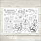 A4 Colouring Activity Sheets | Personalised Science Activity Sheets | Party Bag Favours | Party Placemats