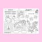 A4 Colouring Activity Sheets | Personalised Unicorn Activity Sheets | Party Bag Favours | Party Placemats