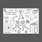 A4 Colouring Activity Sheets | Personalised Boys Football Activity Sheets | Party Bag Favours | Party Placemats