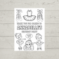 A6 Colouring Sheets | Personalised Ballerina Colouring Sheets | Party Bag Favours | Design 2