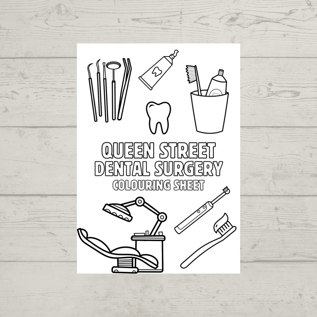 A6 Colouring Sheets | Dentist Dental Surgery Waiting Room Colouring Sheets | Dental Surgery Supplies