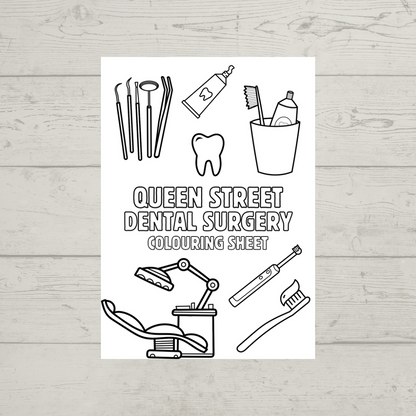 A6 Colouring Sheets | Dentist Dental Surgery Waiting Room Colouring Sheets | Dental Surgery Supplies