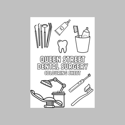 A6 Colouring Sheets | Dentist Dental Surgery Waiting Room Colouring Sheets | Dental Surgery Supplies
