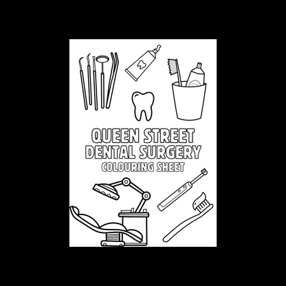 A6 Colouring Sheets | Dentist Dental Surgery Waiting Room Colouring Sheets | Dental Surgery Supplies